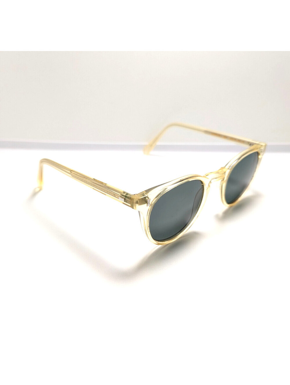 Cubitts Herbrand Green UV Yellow Transparent Round Men's Sunglasses 48-23-150